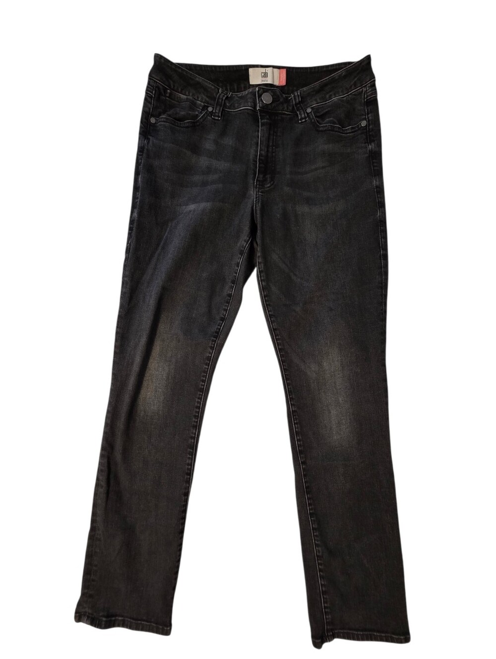 CAbi  Slim Straight Black Jeans